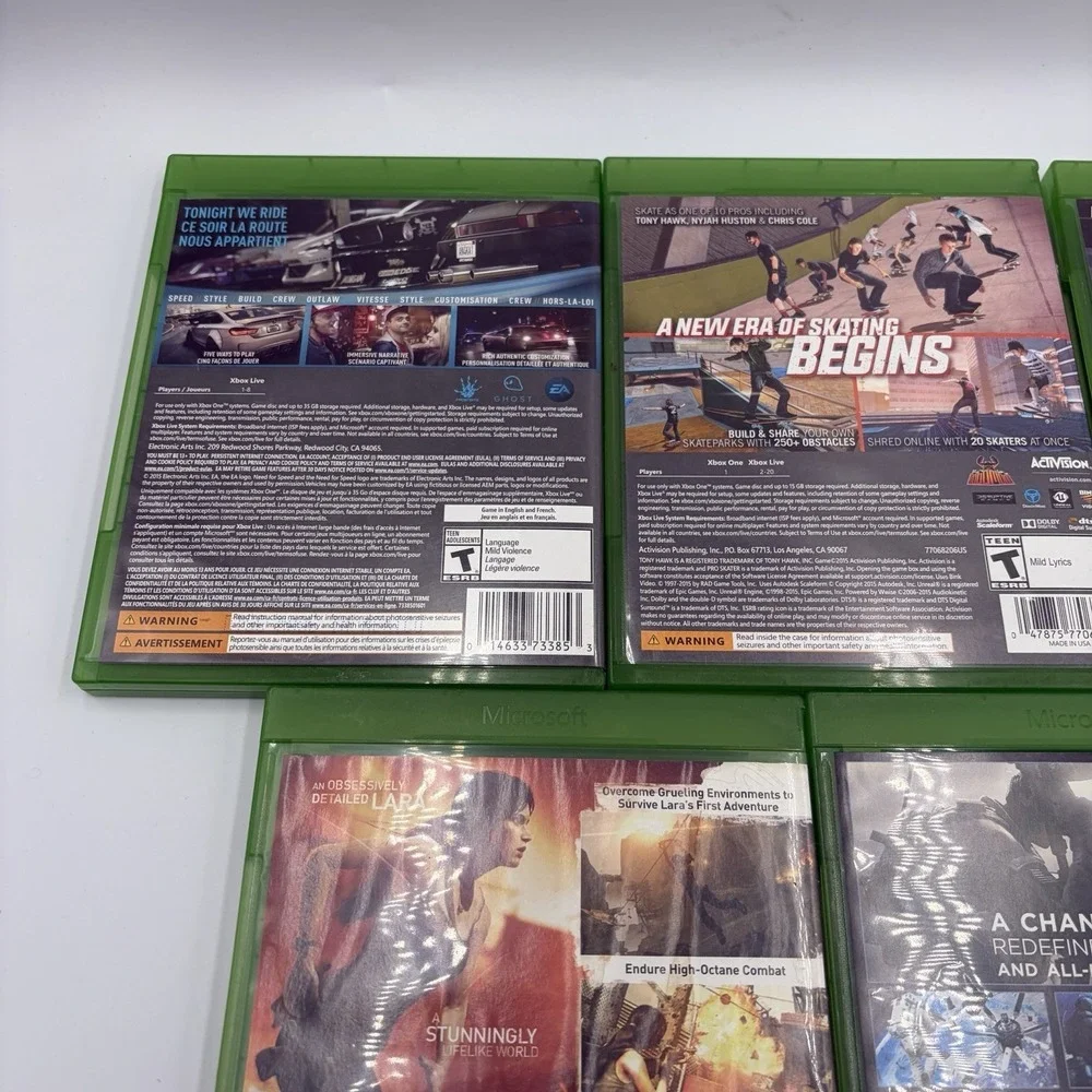 Microsoft Xbox One Video Games‎ Lot of 8 Tested Mature Teen And Everyone Bundle